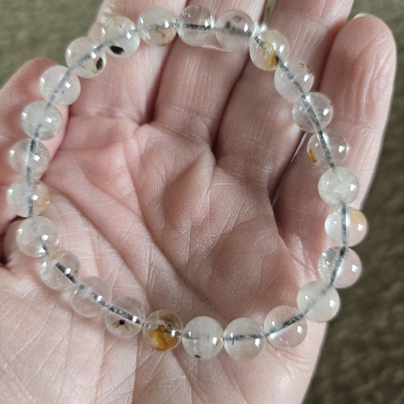 8mm Herkimer Diamond Bracelet - Picture 6 of 15